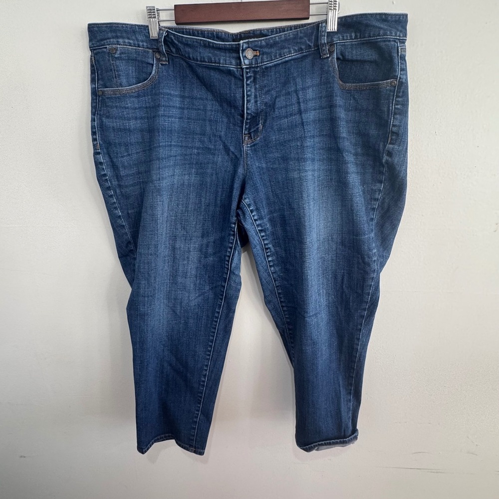 Talbots Womens Boyfriend Jeans Blue Wash Flawless Five Pocket 2WP